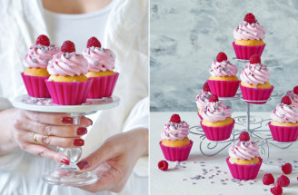 Recept na romantické vanilkovo-malinové cupcakes