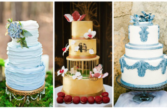 Inšpirácie na krásne svadobné torty