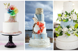 Trendy svadobné torty - výrazné farby, neobvyklé tvary, rôznorodé vzory