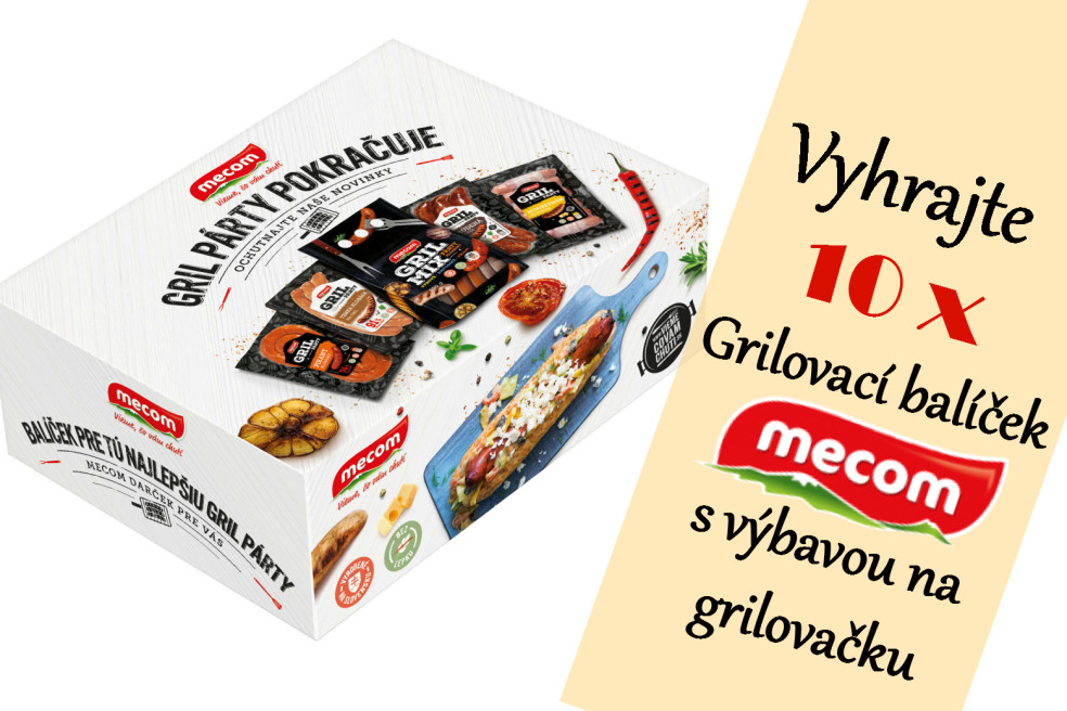 Vyhrajte 10x Grilovací balíček Mecom s výbavou na grilovačku