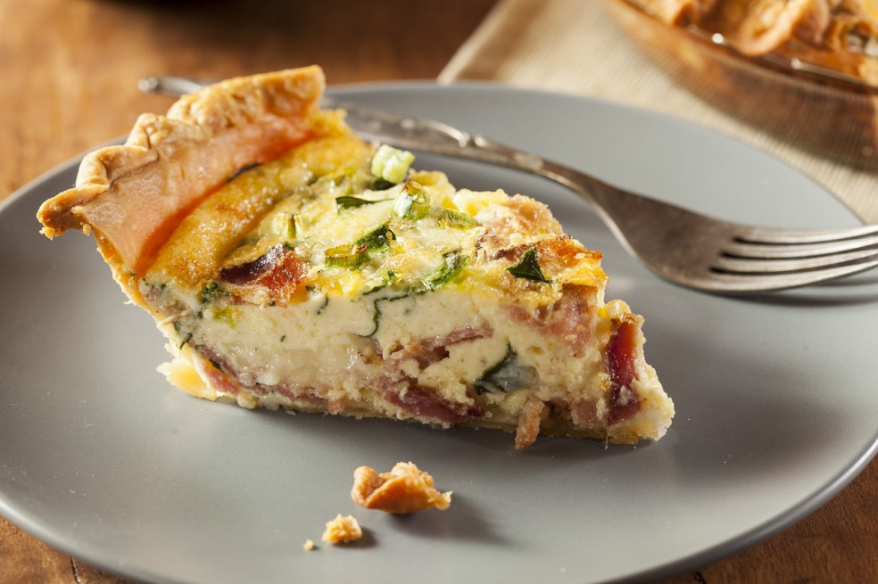 špenátový quiche