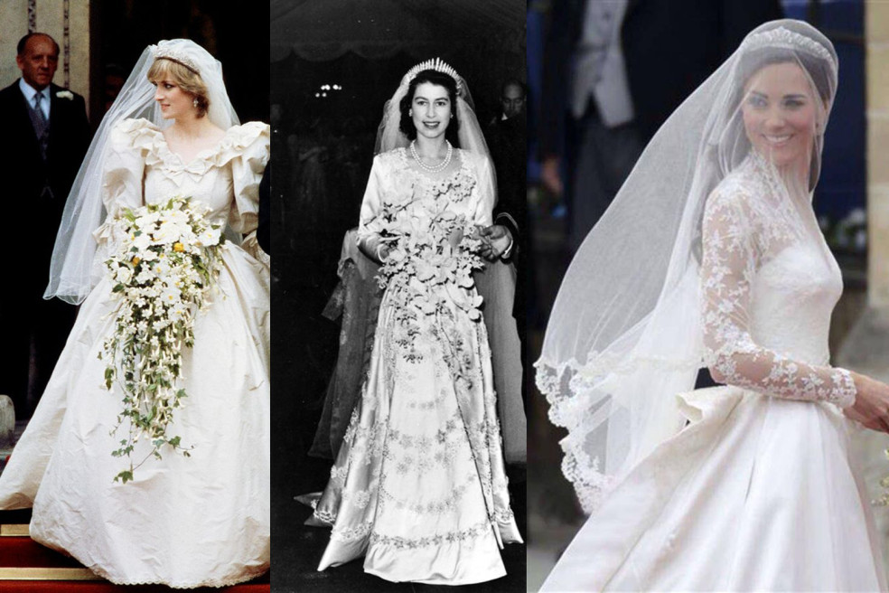 kráľovské svadobné šaty