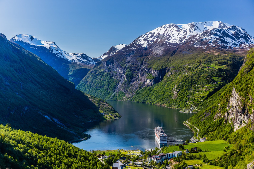 Geirangerfjord v Nórsku