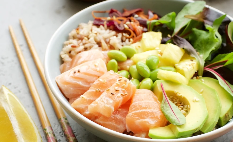 recept na poke bowl