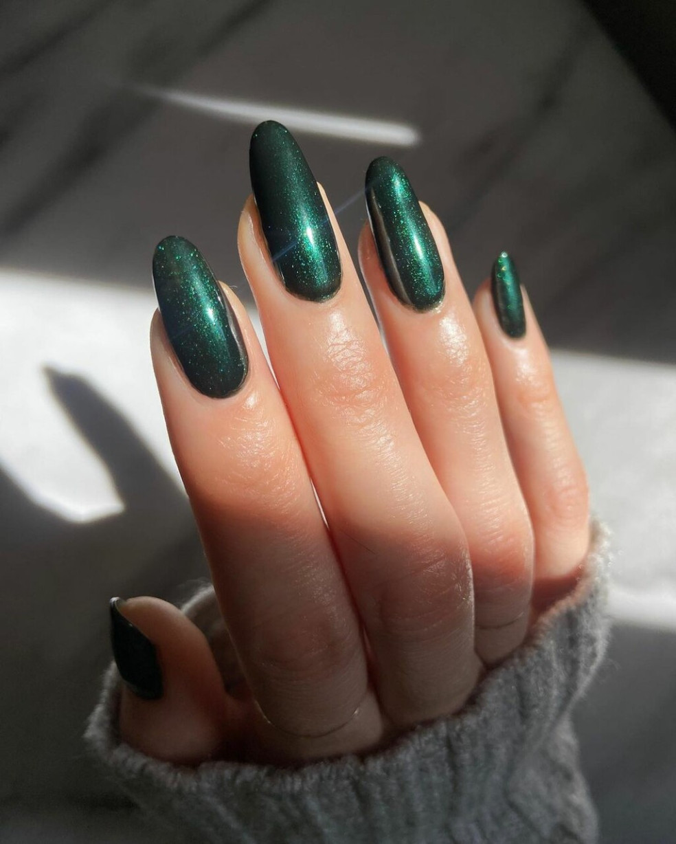 zelené nechty
