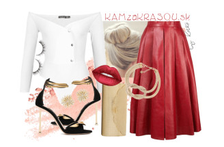 Outfit na vianočný večierok: Červená sukňa ohúri každého!