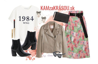 Jesenný outfit s plisovanou sukňou a koženou bundou: Inšpiruj sa!