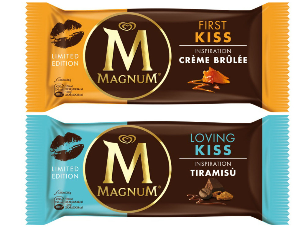 Magnum 2Kisses – Magnum Tiramisù a Magnum Crème Brûlée