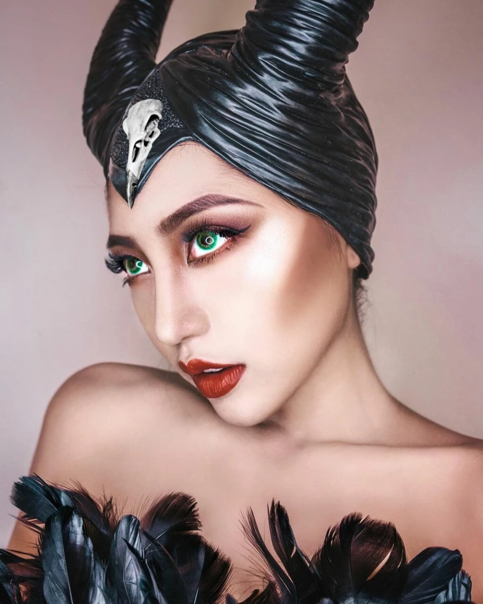 Halloween líčenie Maleficient