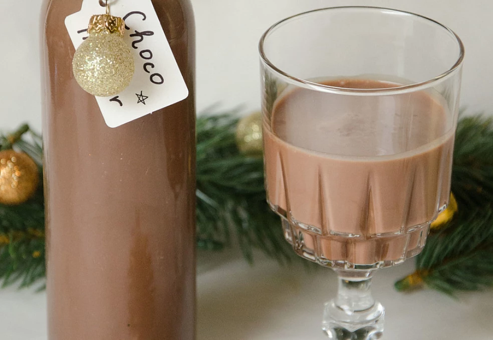 čokoládový domáci vaječný likér