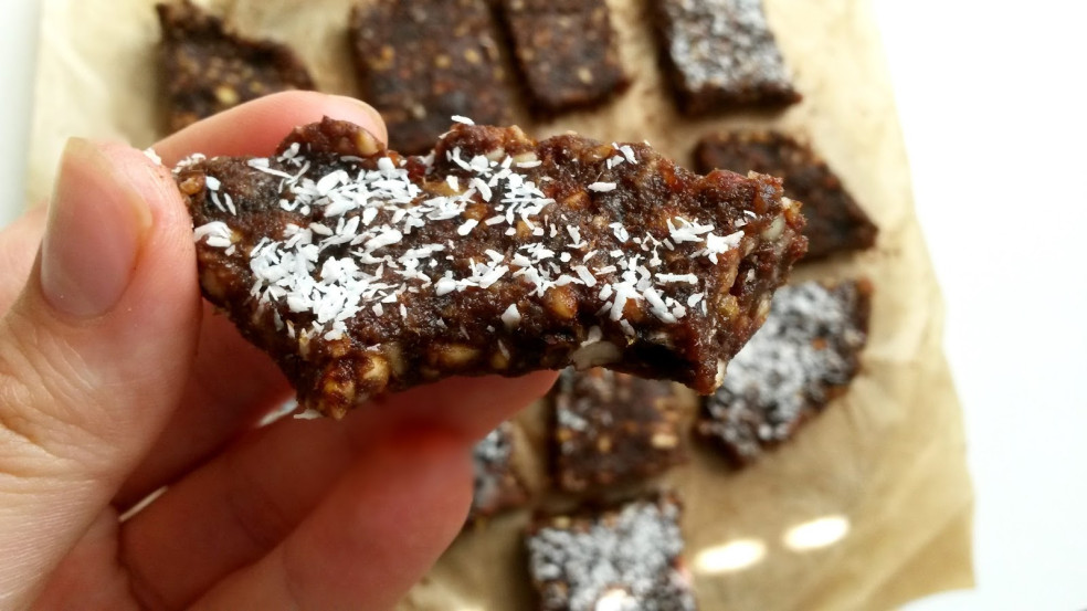 Vanilkové raw brownies