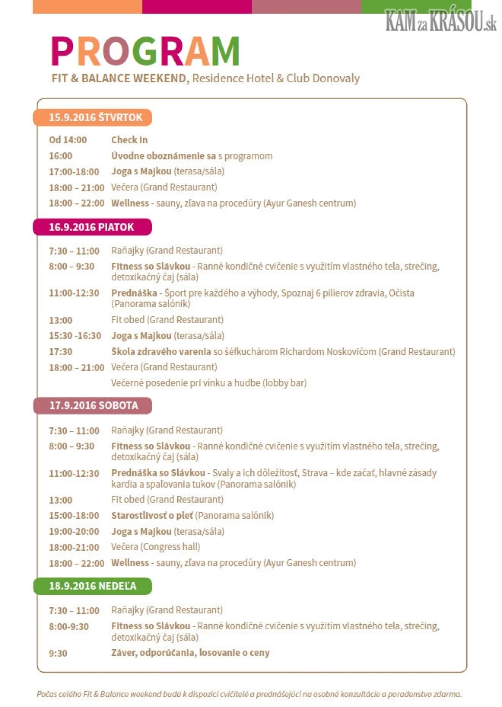 fit and balance weekend