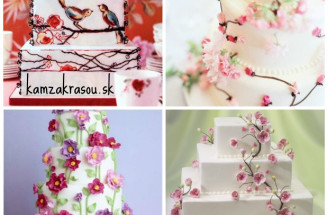 Svieže jarné svadobné torty