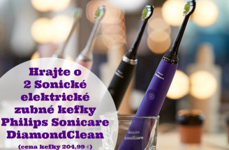 Vyhrajte 2x Philips Sonicare DiamondClean - Sonické elektrické zubné kefky (cena kefky 204,99 €)