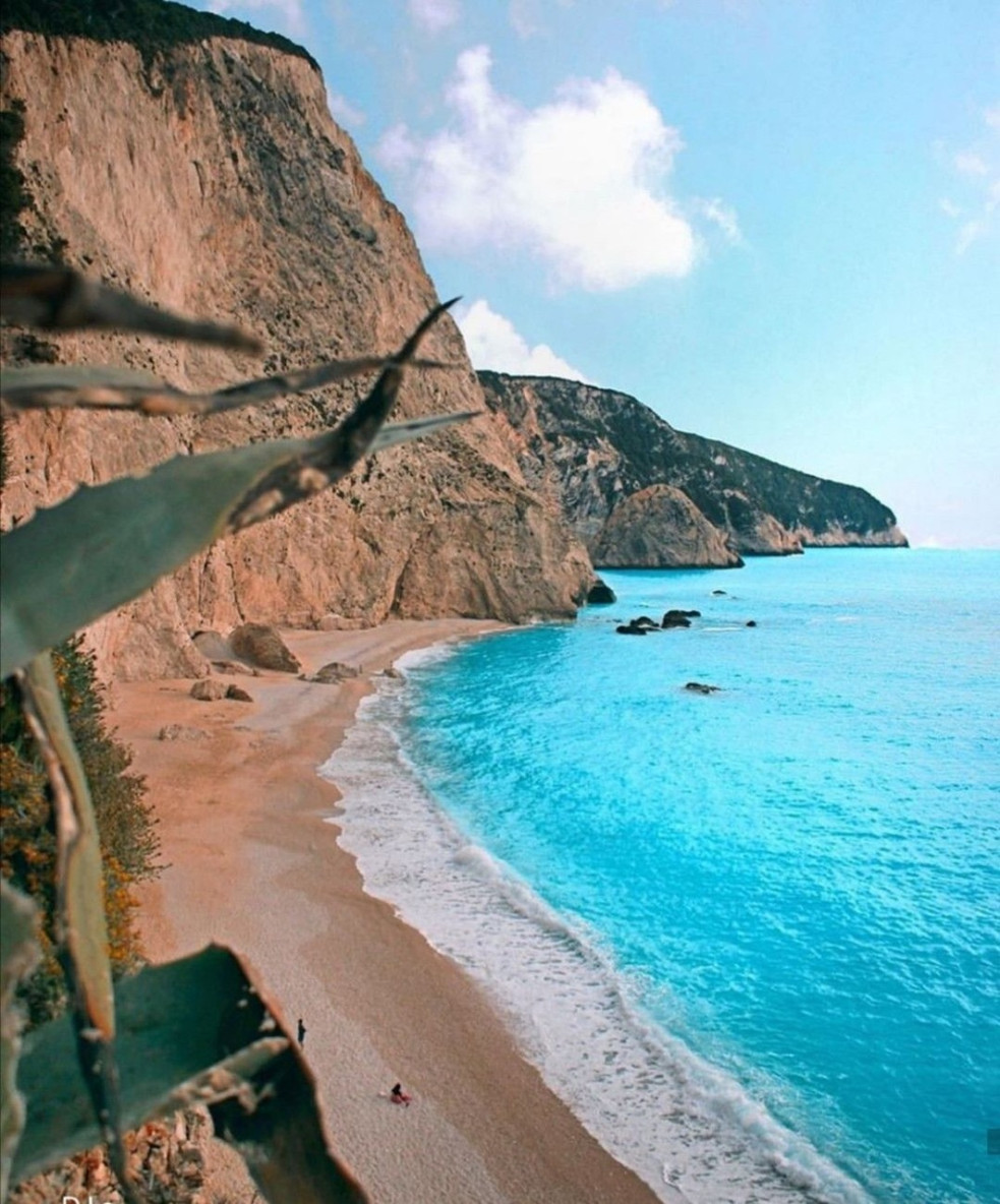 Pláž Porto Katsiki, Lefkada, Grécko