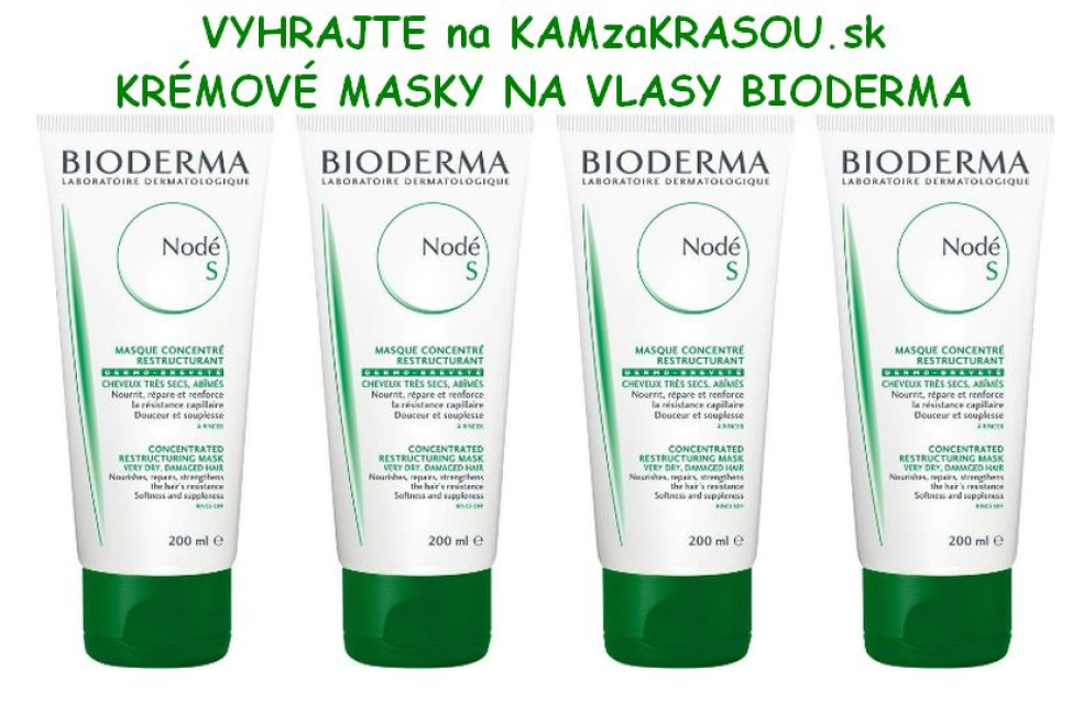 súťaž o krémové masky na vlasy node s od biodermy