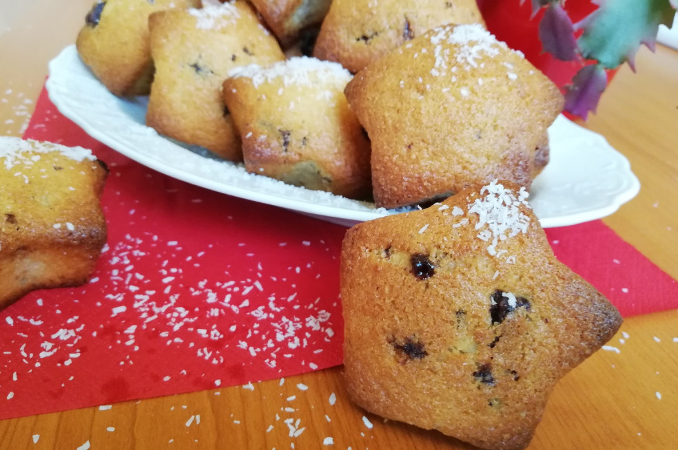 muffiny s kokosom a čokoládou