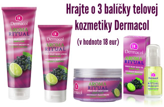 Hrajte o 3 balíčky telovej kozmetiky Dermacol (18 eur)