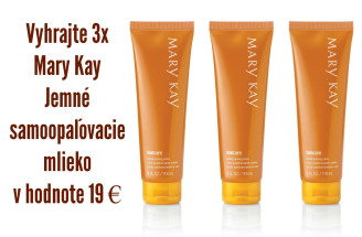 Hrajte o 3x Mary Kay Jemné samoopaľovacie mlieko v hodnote 19 €