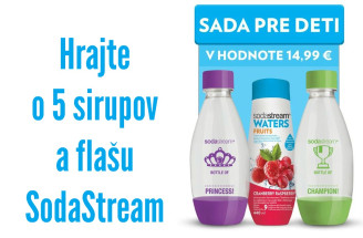 Hrajte o 5 sirupov a  flašu SodaStream