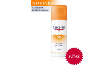 Vyhrajte 8x novinku EUCERIN Emulziu na opaľovanie na tvár proti vráskam SPF 50