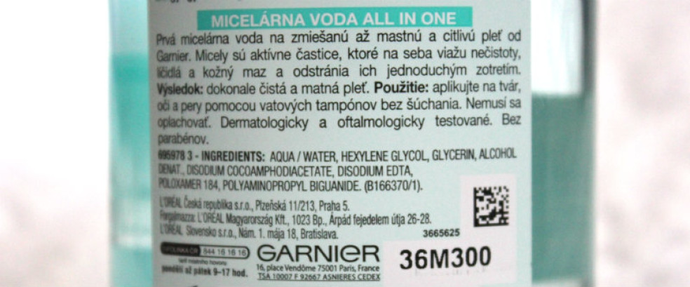 Garnier Pure All In One micelárna voda