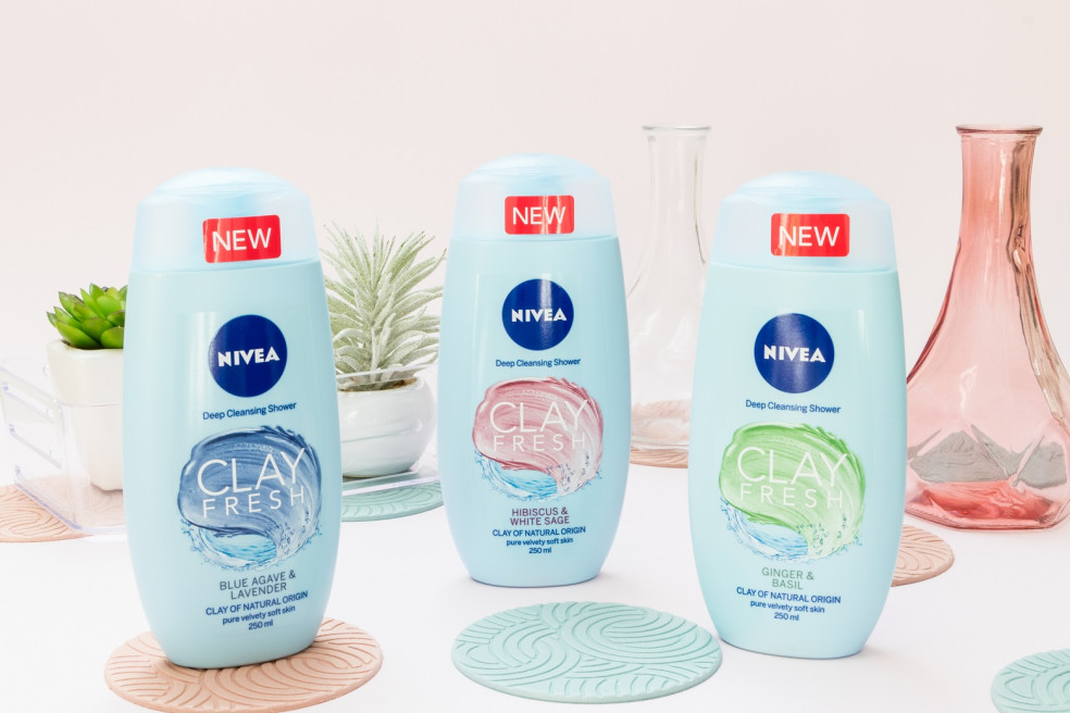 Nivea CLAY FRESH sprchovacie gély