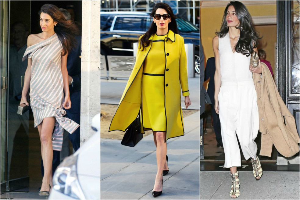 Amal Clooney outfity