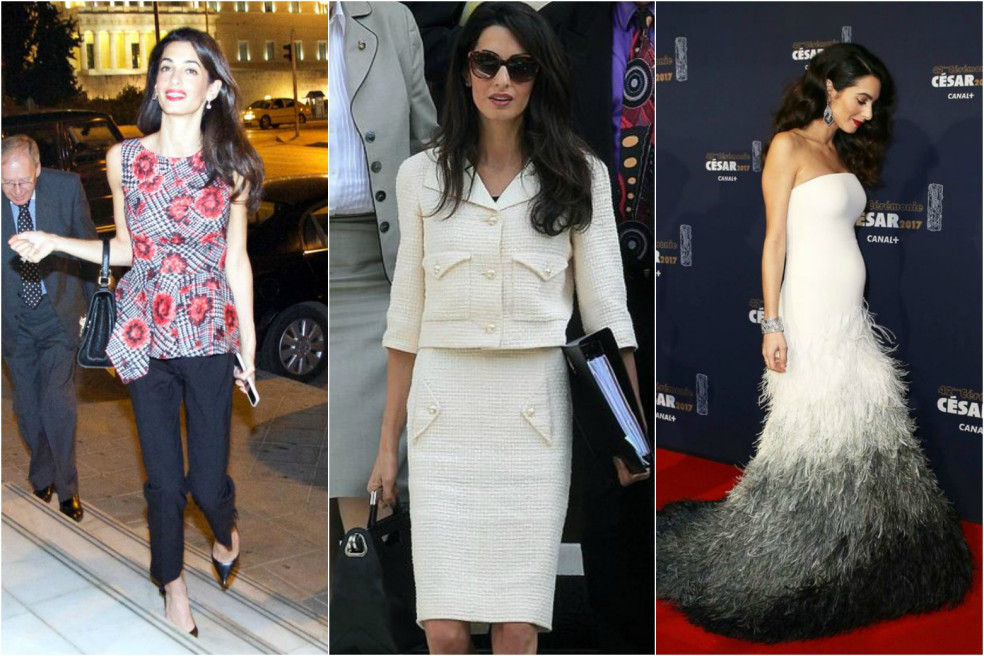 Amal Clooney looks