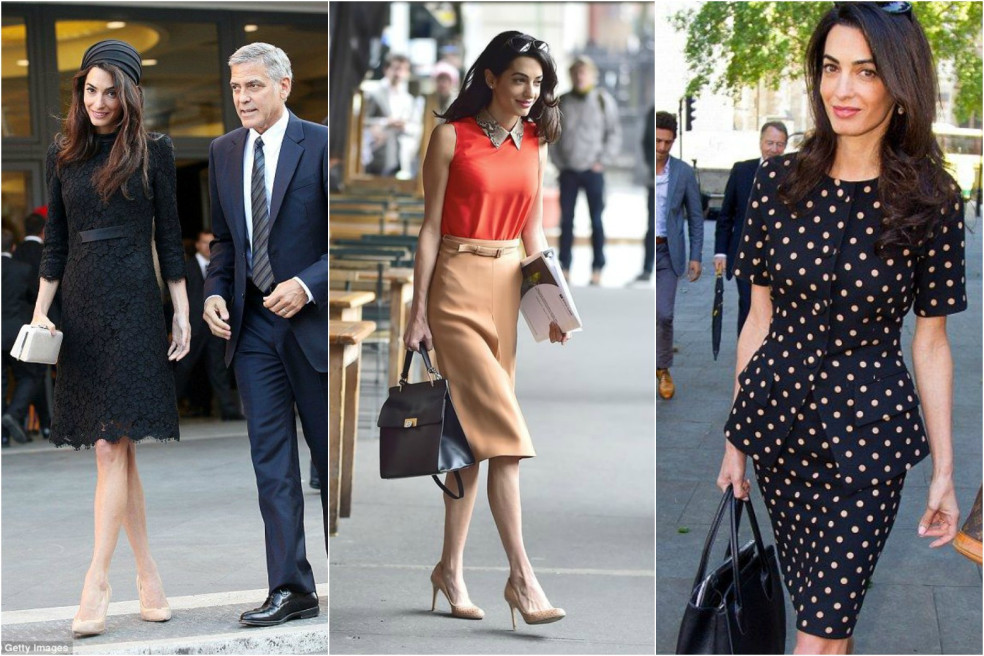 červený koberec Amal Clooney