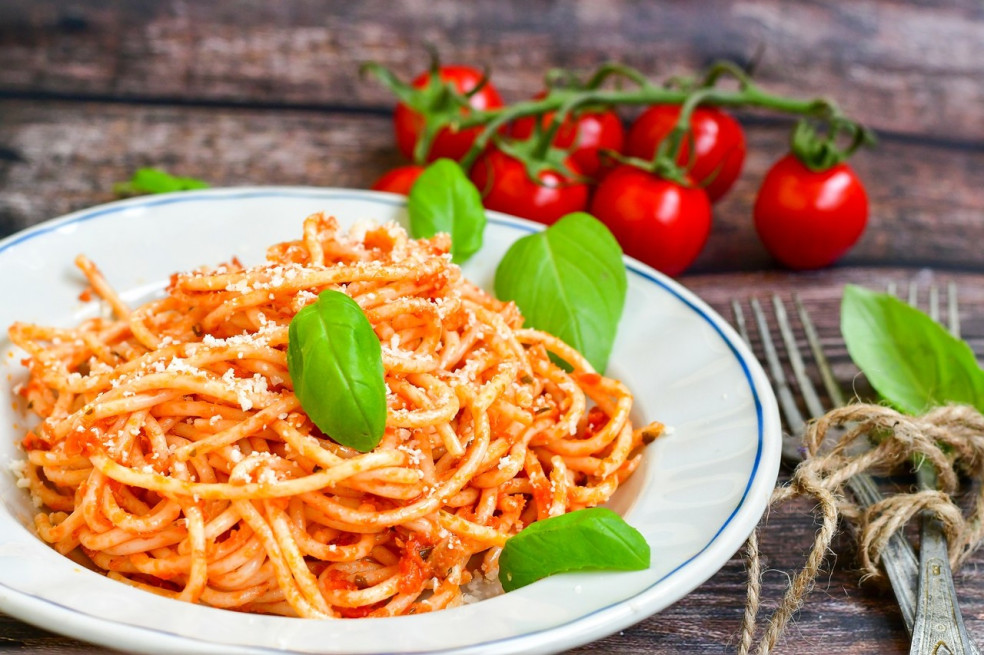 paradajkové špagety