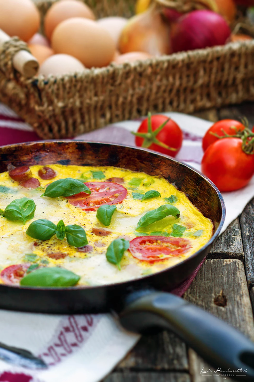 Vajíčková frittata s talianskym syrom