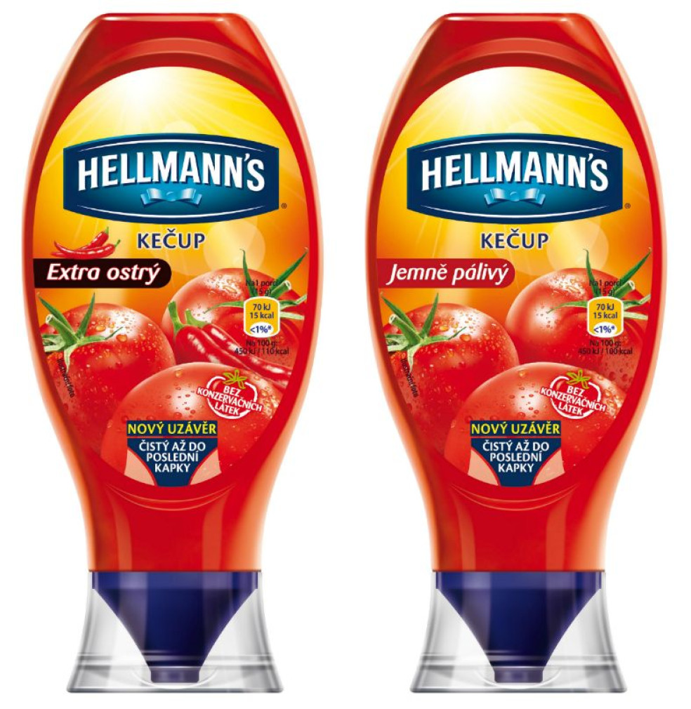 hellmann´s kecup nové balenie