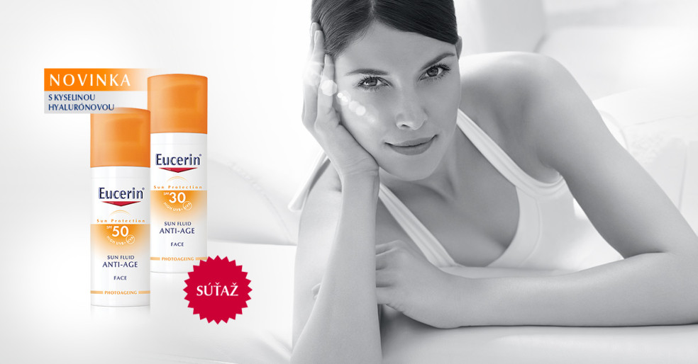 Vyhrajte 8x nové EUCERIN Emulzie na opaľovanie na tvár proti vráskam SPF 50