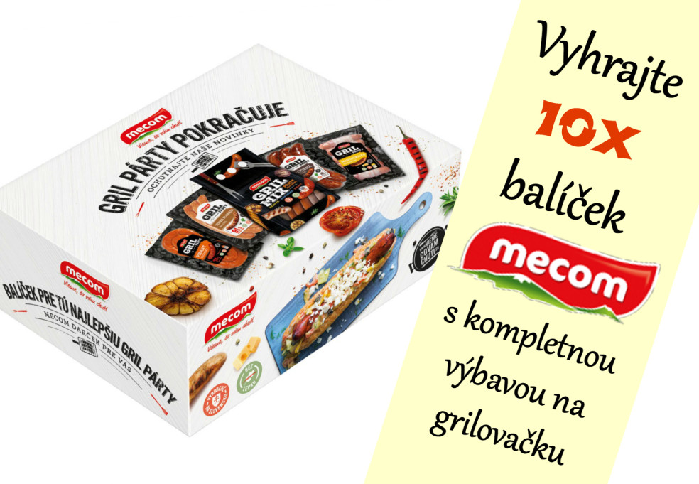 Vyhrajte 10x balíček Mecom s kompletnou výbavou na grilovačku