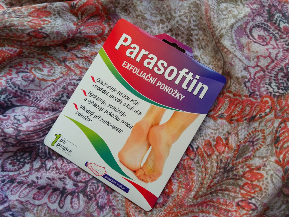testovanie exfoliačných ponožiek Parasoftin