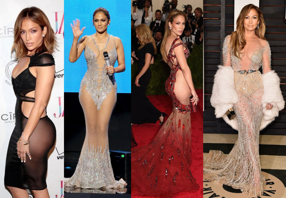 takmer nahá Jennifer Lopez