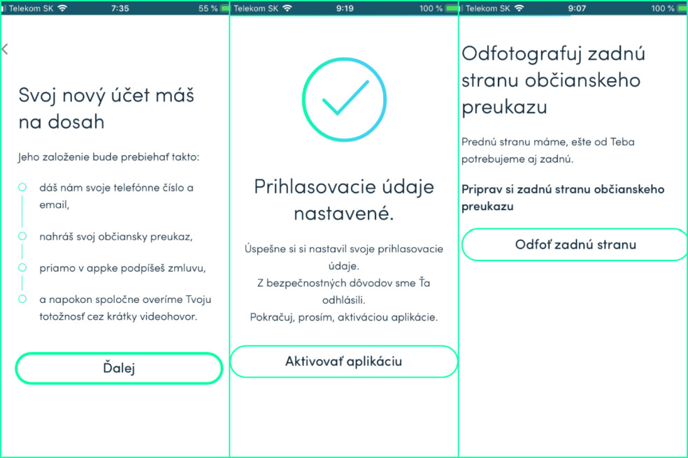 365 banka - vytvorenie účtu