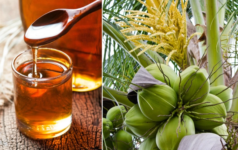 sirup z kokosových kvetov