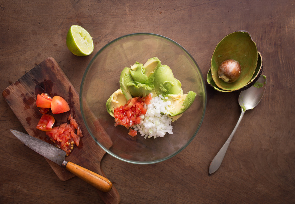 ingrediencie na guacamole