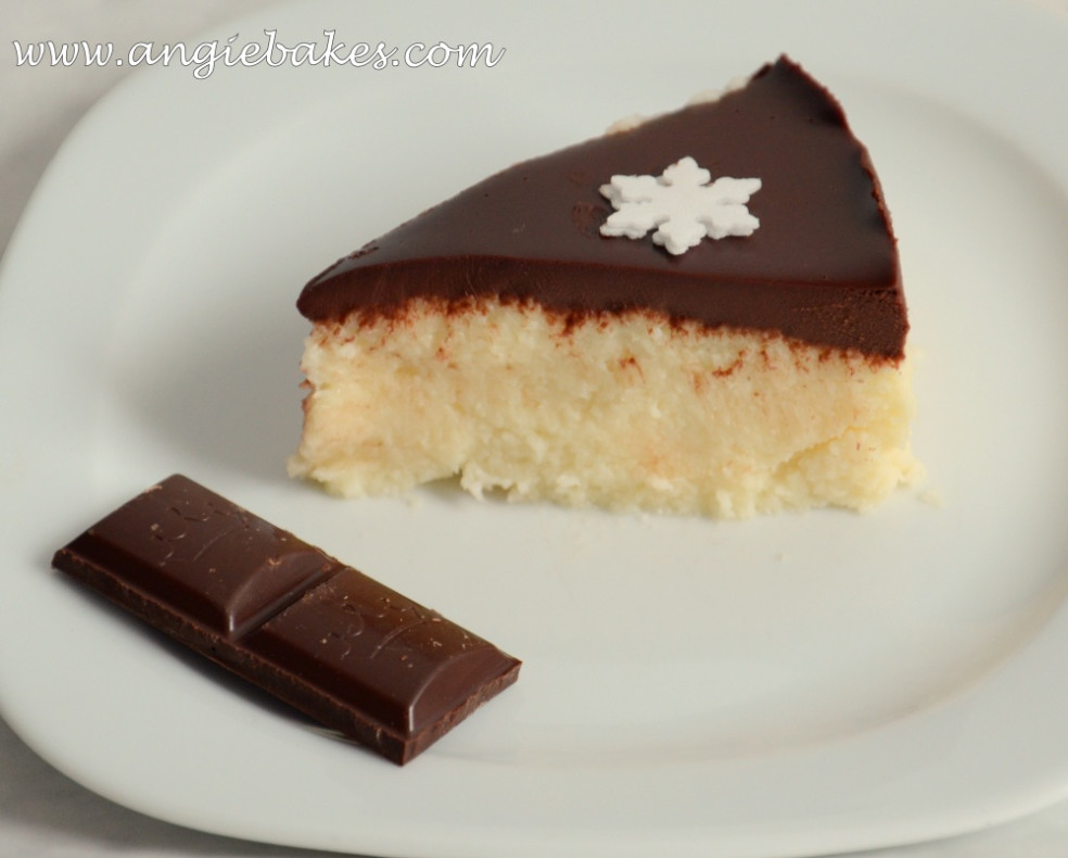 Krupicová torta s čoko ganache