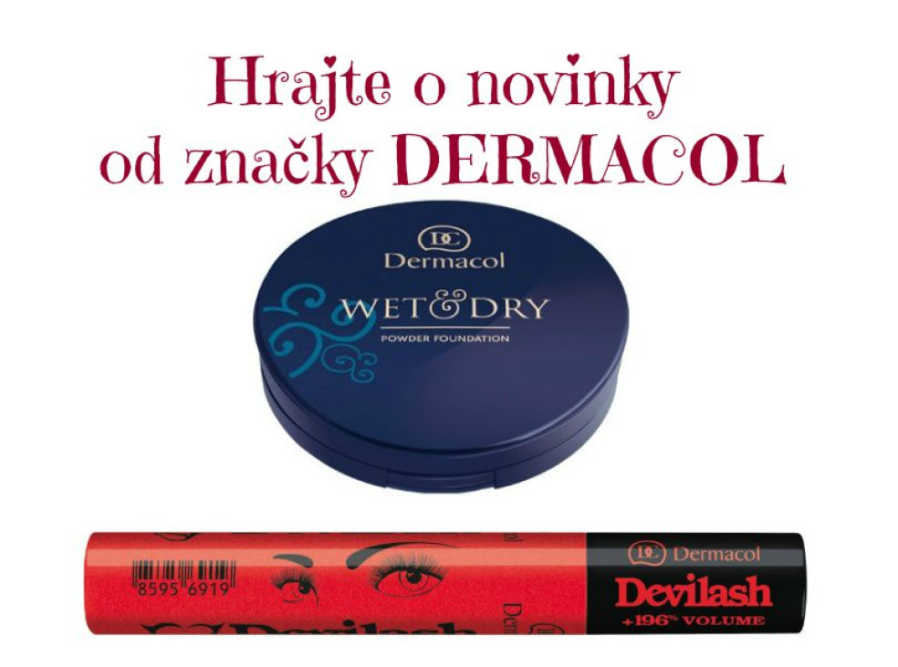 Hrajte o novinky Dermacol - Riasenku s diabolským objemom a Púdrový make-up