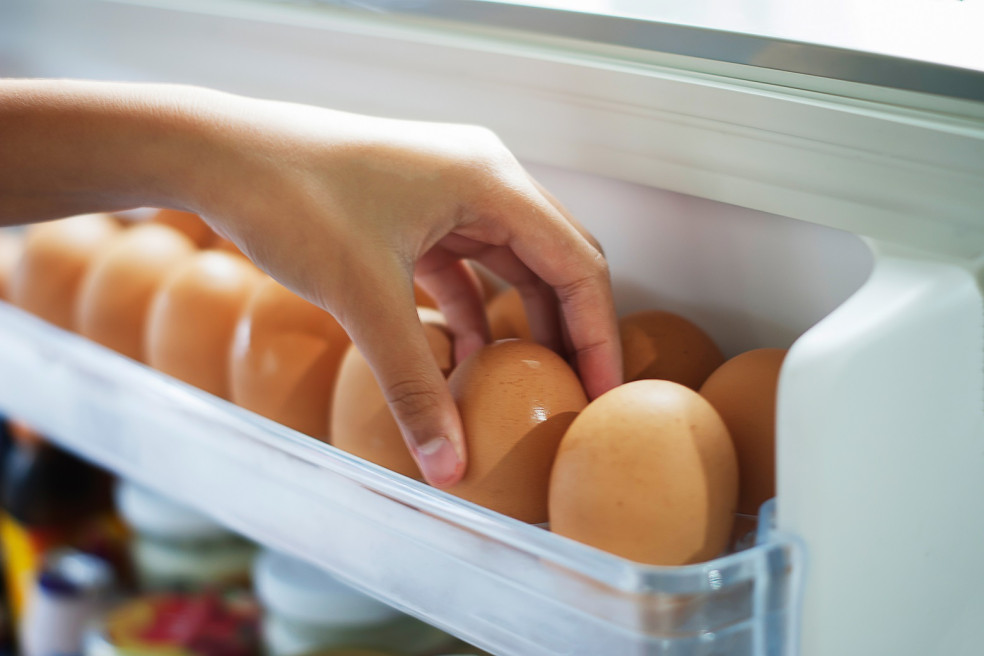 nesprávne skladovanie vajíčok