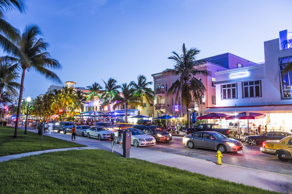 Miami -  mesto pláži a večernej zábavy