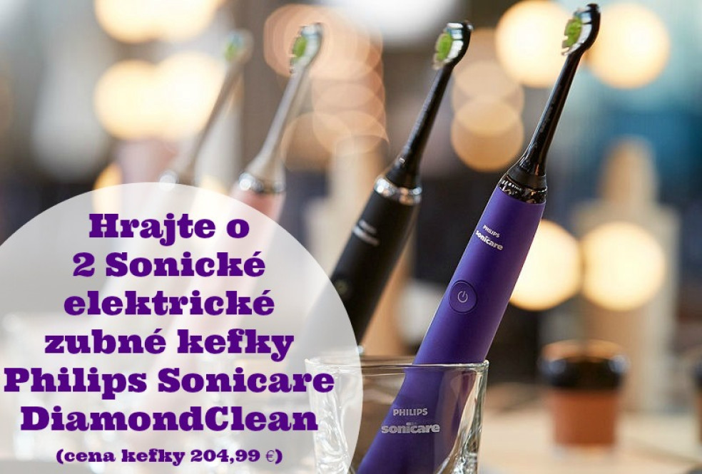 Vyhrajte 2x Philips Sonicare DiamondClean - Sonické elektrické zubné kefky