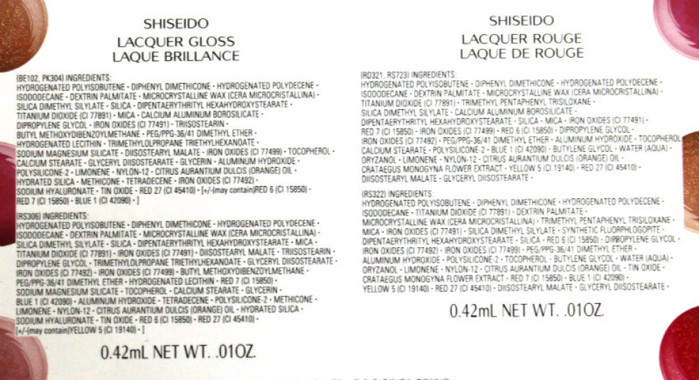 Shiseido - rúže a lesky na pery