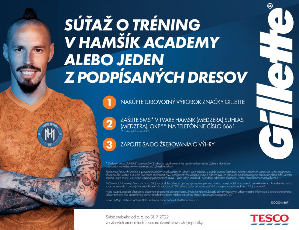 súťaž o tréning v Hamšík Academy