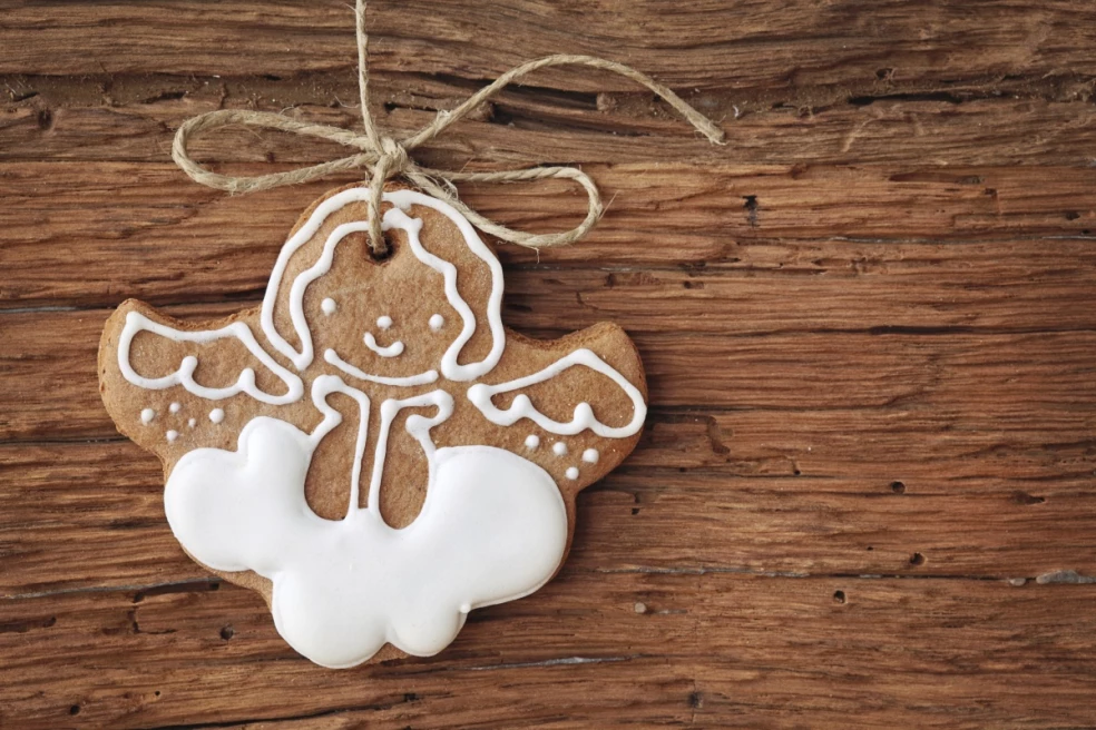 medovník anjel zdobený