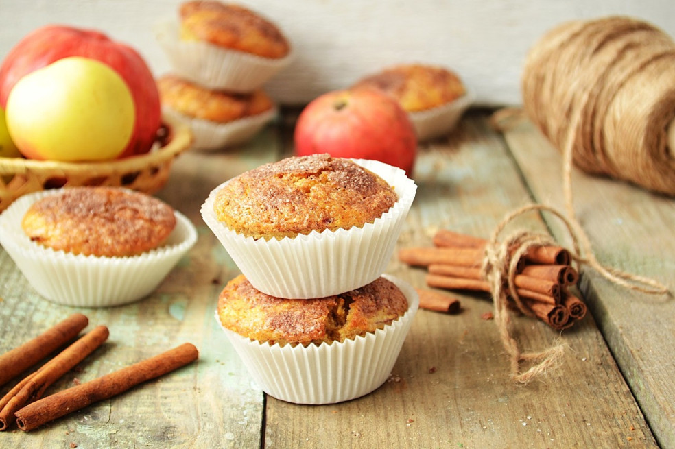 recept na jablkové muffiny