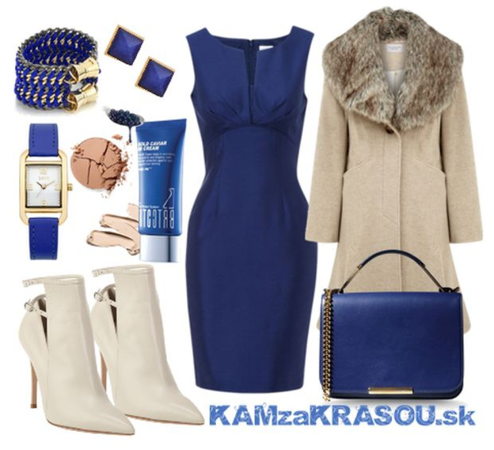 puzdrové šaty v kráľovskej modrej